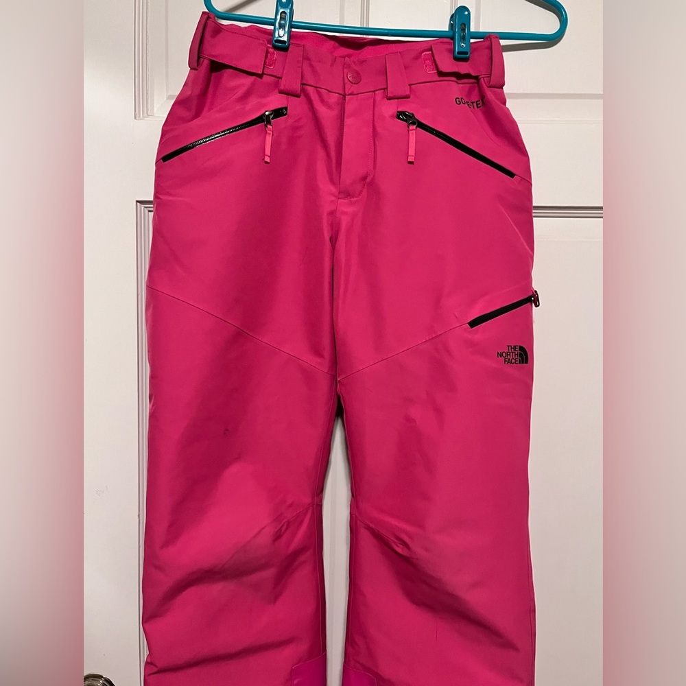 Pink North Face Snowpants